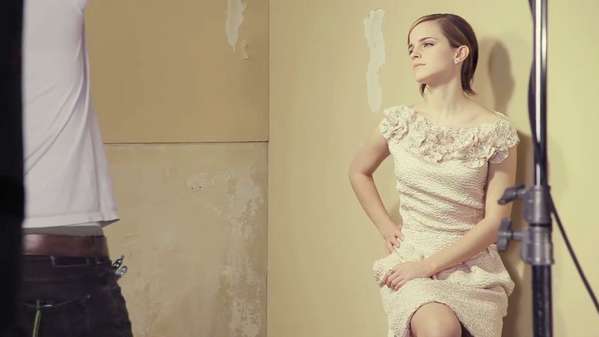 Video Emma Watson In Glamour Uk Behind The Scenes Look At Photo Shoot