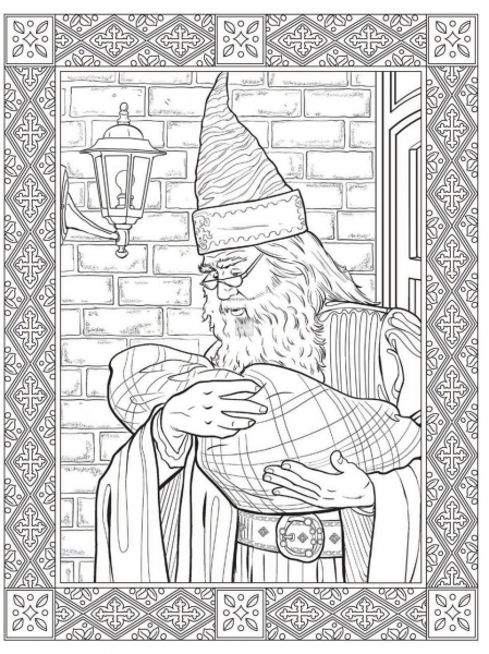 Photos: Harry Potter official coloring book first pages previews from
