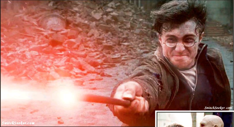 UPDATED New Harry vs Voldemort final battle photos Harry Hagrid