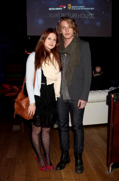 jamie campbell bower and bonnie wright kiss