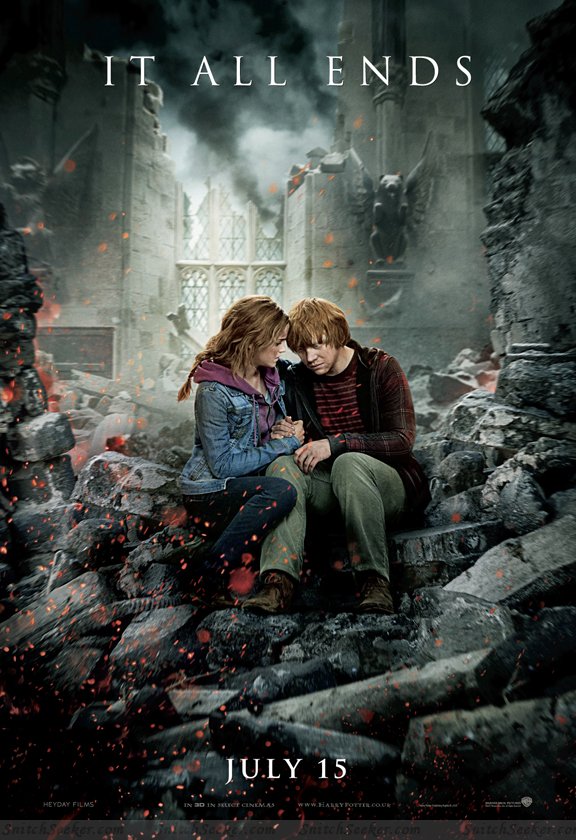 Hi Res Harry Ron And Hermione Deathly Hallows Part 2 Hogwarts Moments Posters 