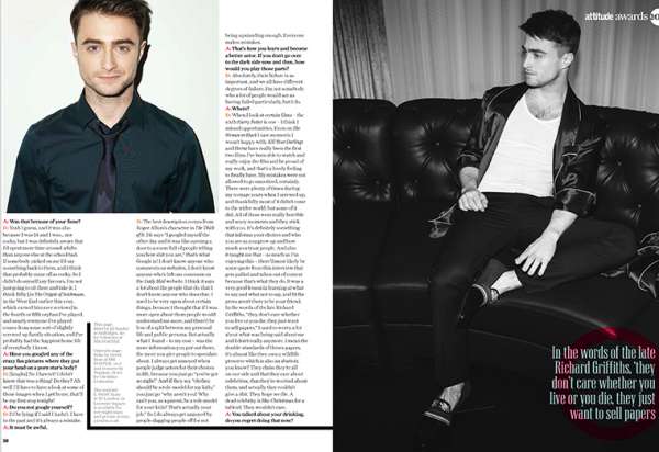 Daniel Radcliffe new photo shoots in Sharp, Attitude, Vanity Fair It ...